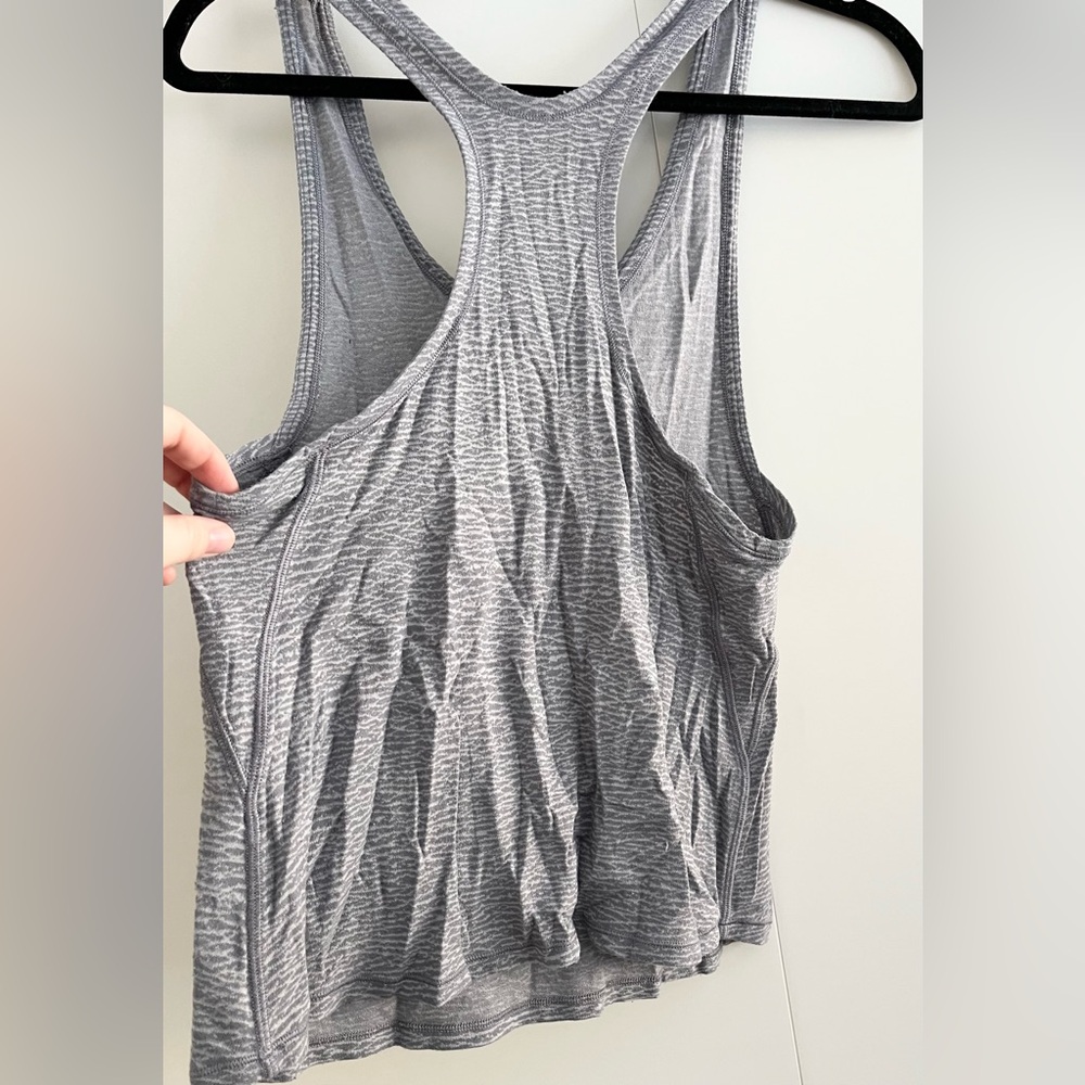 Lululemon Light Gray Racerback Tank - Picture 2 of 2